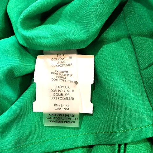Karl Lagerfeld Green Pleated Skirt Spell Out Size S - Picture 7 of 7